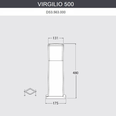 Наземный светильник Virgilio DS3.563.000.WYF1R